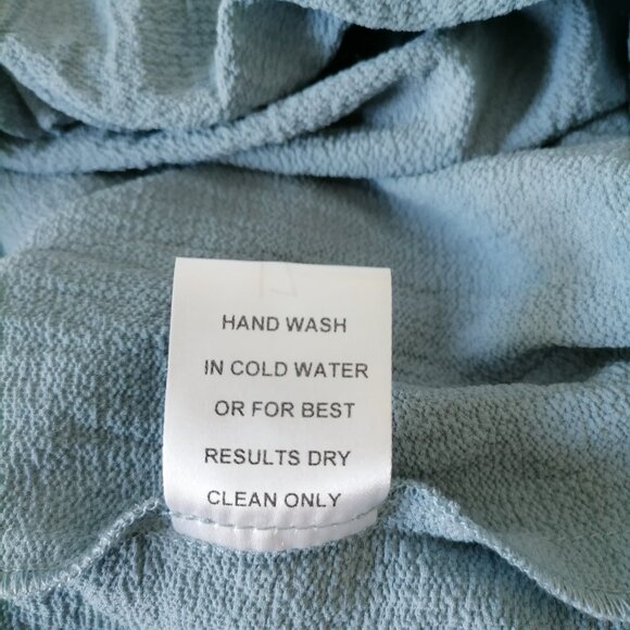 NWT Jodifl Womens Gray Bell Sleeve Surplice Neck Faux Wrap Blouse Top Size L - Picture 7 of 7